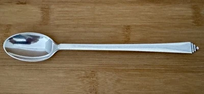 ORIGINAL GEORG JENSEN STERLING SILVER PYRAMID PARFAIT OR ICED TEA SPOON - Image 1 of 4