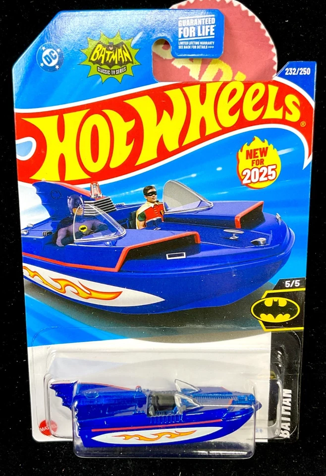 2025 Hot Wheels 1966 Bat Boat Blue Batman 5/5 HYW57 232/250