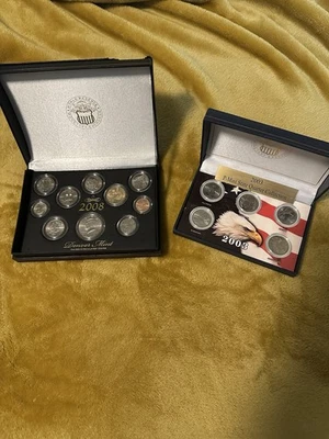 2008 Denver Mint Set Plus 2003 Philadelphia Quarters UNC Sets 15 Coins Total - Image 1 of 4