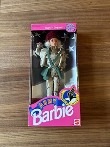 Vintage 1992 Stars 'n Stripes Army Barbie Doll Mattel #1234 NRFB - Picture 1 of 12