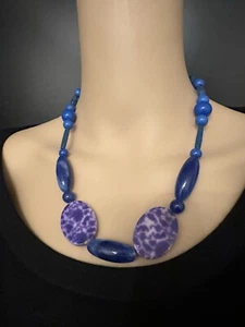Perlenkette Kette Lila Aus Nachlass - Bild 1 von 3