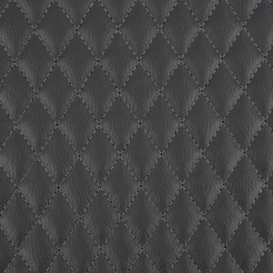 Kunstleder Lederimitat Steppstoff Steppung Rauten schiefergrau 1,4m Breite - Bild 1 von 6