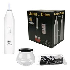 Makeup brush cleaner and dryer machine automatic spinner brush cleaner device