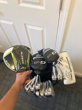 FULL SET OF GOLF CLUBS (13pc - PING, SIK putter, TAYLORMADE, HONMA, COBRA)