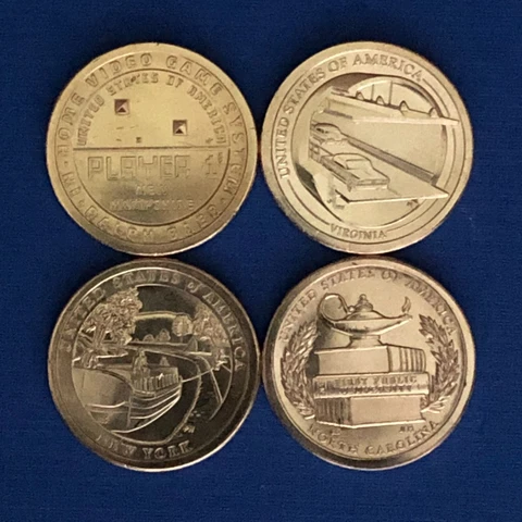 2022 P+D American Innovation from Mint Bags: RI, VT, KY, TN. 8 coin set. Pos "A" Cover