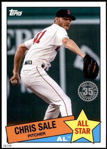 Chris Sale 2020 Topps 1985 35th Anniversary All-Stars 5x7 #85AS-14 /49 Red Sox