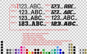 Custom Number Letter by height Racing Car Bike House Mailbox Boat Sticker Decal - Picture 1 of 1
