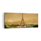 Wandbilder 120x50cm Leinwandbild Eiffelturm Frankreich Paris Bilder Wanddeko