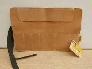 ROLSON 8 POCKET LEATHER TOOL OR CHISEL ROLL 68319 - Picture 1 of 1