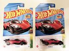 2 Pack Of Hot Wheels Celero Gt Red  #178 - New 2023 Hw Exotics Fast Shipping