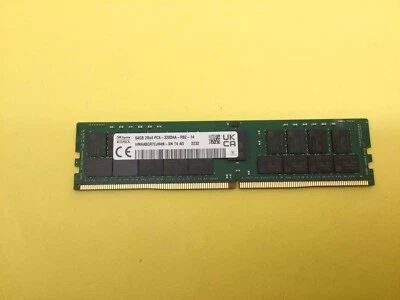 HMAA8GR7CJR4N-XN HYNIX 64GB (1X64GB) 2RX4 PC4-3200AA DDR4 SERVER MEMORY - Image 1 of 3