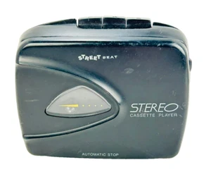 Lettore cassette stereo portatile vintage Street Beat 8940 nero testato e funzionante - Foto 1 di 8