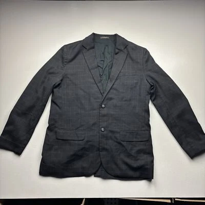 L.L. Bean Blazer мужской 44 высокий две кнопки серый чек зеленый открытый Busines - Изображение 1 из 4