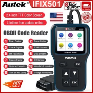 Autek IFIX501 Car OBD2 Scanner Check Engine Code Reader Fault Diagnostic Tool - Picture 1 of 8