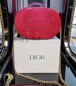DIOR Clutch Crossbody black Chain Evening Bag cosmetic makeup pouch trousse NEW - Picture 1 of 10