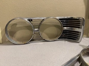 1969 Ford Galaxie 500 Left Driver OEM Chrome Headlight Bezel Trim - Picture 1 of 11