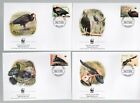 Lesotho WWF 2004 Southern Bald Ibis Birds 4v Set FDC´s