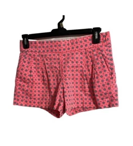 J Crew Shorts Womens Size 6 Pink Chino Print Cotton Blend Chino - Picture 1 of 3