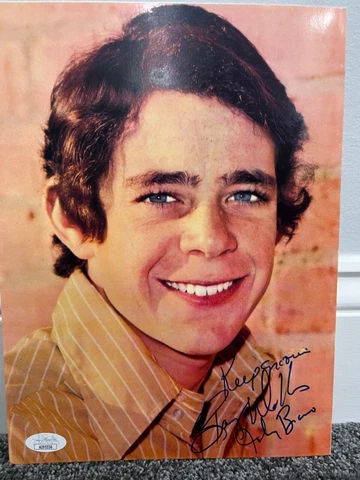 Barry Williams signed 8x10.5 cardstock pic JSA COA Brady Bunch Johnny Bravo bas Cover