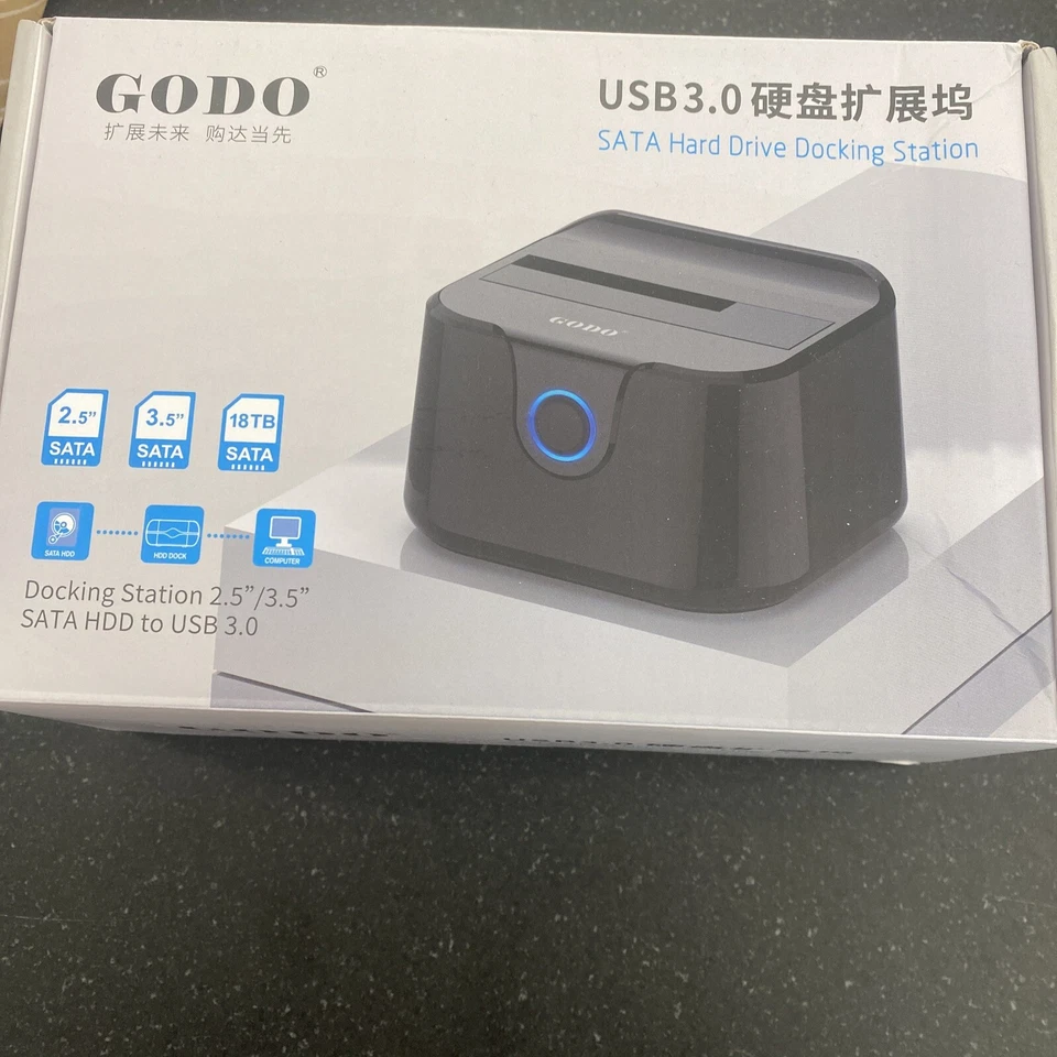 GODO USB 3.0 Black Hard Drive Docking Station - Image 1 of 1