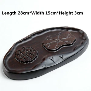 Luxury Ebony Wooden Kung Fu Gongfu Tea Tray Serving Table 11"*6" / L*W For 1 Man - Picture 1 of 9