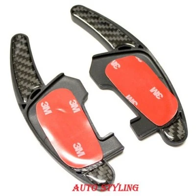 Fibra de Carbono Paleta Cambio Desplazadores Extensiones Para VW Scirocco 2015- - Imagen 1 de 4