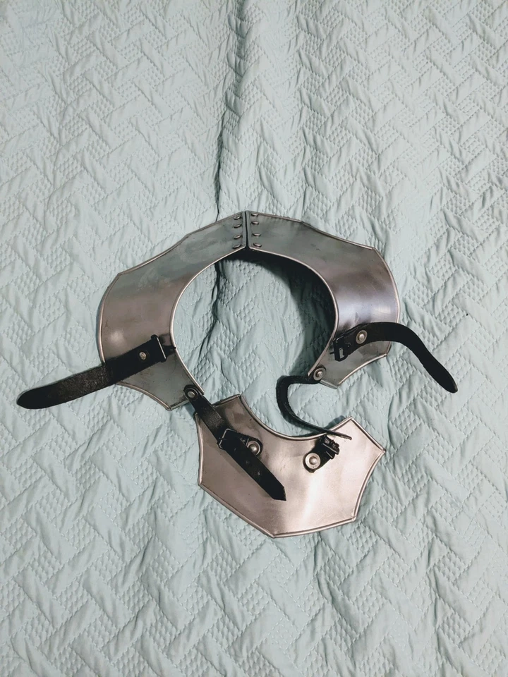 Real Steel Gorget Armor Men Medieval Knight Armor Piece - Image 1 of 2