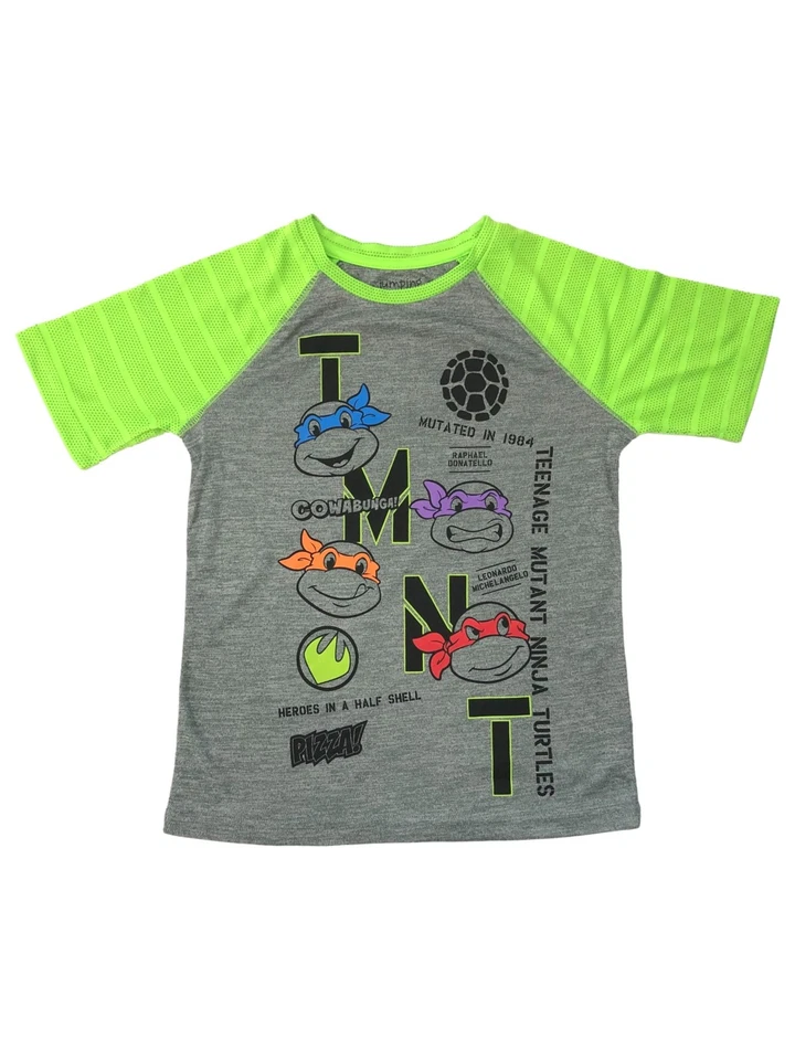 Jumping Beans Active TMNT Boys Gray Teenage Mutant Ninja Turtles Tee Shirt 7 - Image 1 of 1
