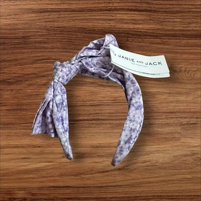 JANIE AND JACK Smock Shop Purple Floral Toddler Headband NEW NWT - Image 1 of 4