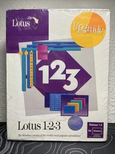 Vintage Lotus 123 Release 1.0A Computer Software 5.25" Floppy Disks for Windows - Picture 1 of 3