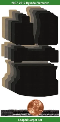 Заказной классический петля коврик комплект для ' 07-12 Hyundai Veracruz (4 штуки) #T01 - Изображение 1 из 4