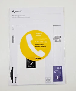Dyson V7 paquete de instrucciones instrucciones manual del propietario 11767-02-02 - Imagen 1 de 2