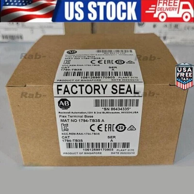 1P Nuevo AB 1794-TB3S SER A FLEX Unidad Base Terminal de E/S Nuevo en Caja Sellada 1794TB3S Foto 1 de 2