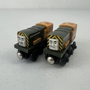 Thomas & Friends Wooden Railway Train Tank Engine Oil Dirty Iron Arry & Bert Lot - Picture 1 of 5