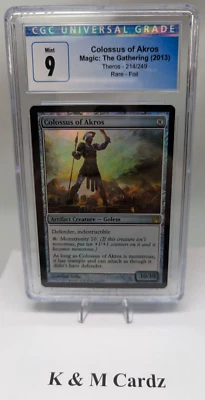 MTG - Theros - Colossus of Akros - Foil - Graded 9.0 - Image 1 of 4