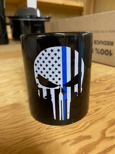 Neu im Karton - Blue Line Police Punisher Tasse - Bild 1 von 5