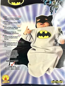 Batman Bunting Grey DC Comics Baby Fancy Dress Up Halloween Child Costume - Picture 1 of 2