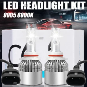 2x 9005/HB3 LED Headlight Bulbs High Beam Bulb 100W 20000LM 6000K White Light - Picture 1 of 12