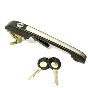 Außengriff Türschlüssel vorne rechts schwarz Edelstahl VW GOLF alle bis 1988 - Bild 1 von 3