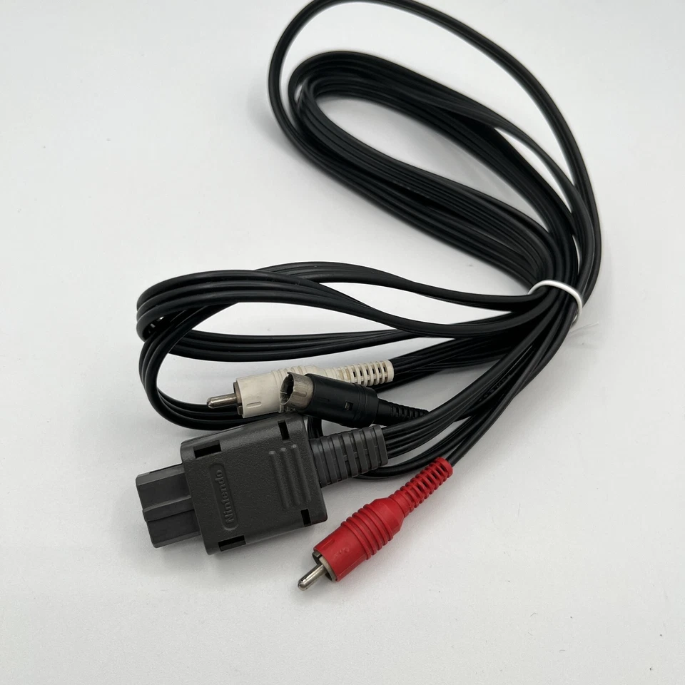 Nintendo S-Video AV Cable Official OEM SNES SFC  GameCube N64 Tested - Image 1 of 1