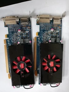 AMD Radeon V337 1 gb Pci-E Video Card DVI DP *TESTED* 109-C33457-00 LOT OF 2 - Picture 1 of 6
