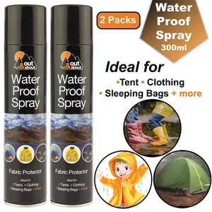 2X Waterproof Spray Fabric Protector for Clothing Tents Shoes Camping Coat 300ml - Picture 1 of 1