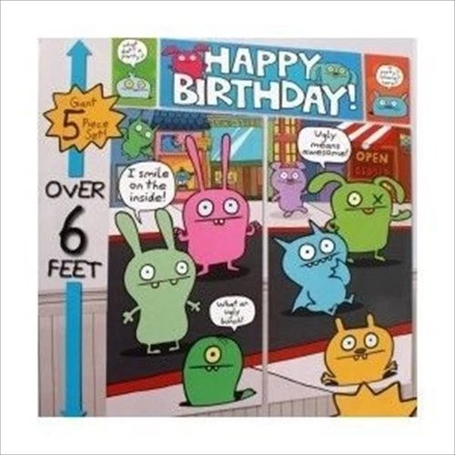 UGLYDOLL WALL POSTER DECORATING KIT (5pc) ~ Birthday Party Supplies Scene Setter - Image 1 of 1