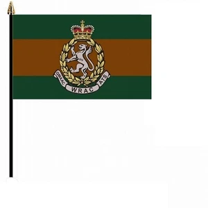 WRAC Corps Military 6" x 4" Flag With Black Base - Picture 1 of 4