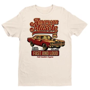 1968 American Muscle Shirt, Classic Muscle Car Shirt, Retro Licensed Men's Tee - Picture 1 of 5