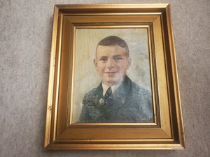 Ölgemälde Portrait eines Jungen C. Specht Anfang 20. Jhd. Öl 29,5x23,5cm Gemäde - Bild 1 von 9