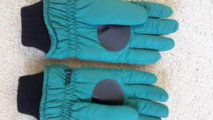 Mens Thinsulate Insulated Warm Winter Ski Gloves Green/Black Size S/M Pre-owned - Picture 1 of 5