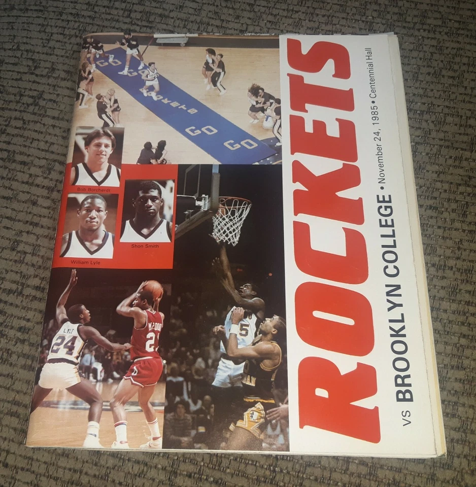 1985 University of Toledo Rockets v BROOKLYN COLLEGE BASKETBALL PROGRAM Ohio VTG - Image 1 of 1