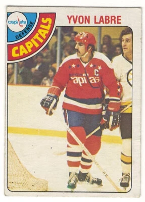 1978-79 O-PEE-CHEE # 324 YVON LABRE - WASHINGTON CAPITALS - OPC HOCKEY - LOOK !! - Image 1 of 2