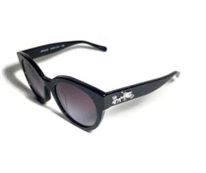 NEW COACH Coach Dark Blue Glitter Big C HC 8265 Sunglasses + Case - Picture 1 of 6